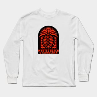 Myrtle Beach South Carolina Beach Sea Turtle Long Sleeve T-Shirt